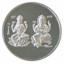 Lakshmi - Ganesha - 999 Silver Coin - 50 Grams