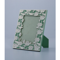 Aquamarine Green Photo Frame - Silver-plated
