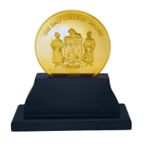 Daly College Medallion with stand - Gold Plated