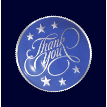 Personalised Thank You Silver Coin