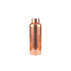 Copperkraft Kshipra Pure Copper bottle 850ml - Glossy/Mirror finish