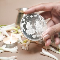 Lakshmi - Ganesh - 999 Silver Coin - 10 Grams