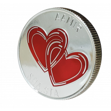 Silver coin (30 grams) - Valentine (Personalised)
