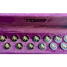 ODA Lion Buttons Full Set - Gold plated