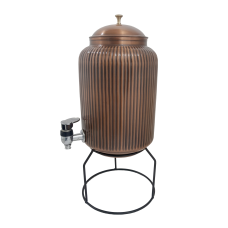 GPAC Brahmaputra Cooler - Antique - 5000 ml (5-litre Copper tank with tap & stand)