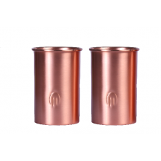 CopperKraft Pure Copper Matte, Satin Copper Tumblers Set