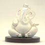 Ganesh With Wooden Base Figurine